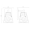 Z-Lite Analia Wall Sconce, 1-Light, 6.5 In.W x 7.5 In.L x 9.25 In.H, Matte Black/Clear Ribbed 1101-1S-MB - alternate 2